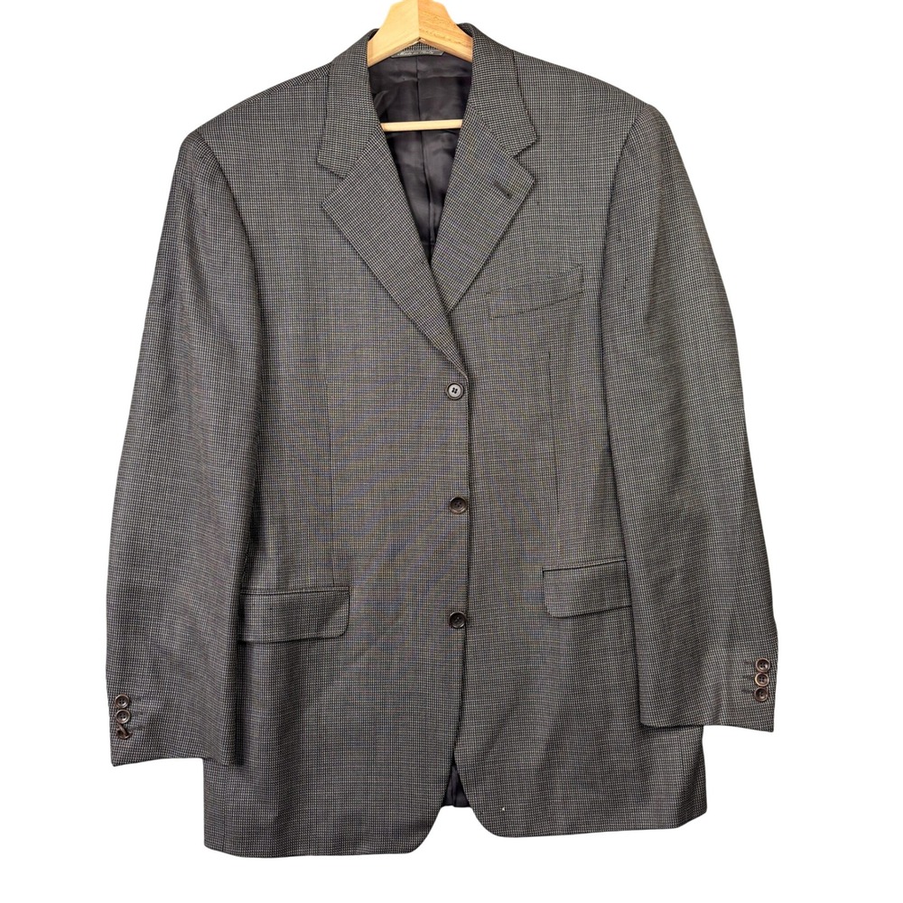 Canali for Bloomingdale's Mens Super 120s Wool Blazer Made in Italy Grey 50 L
